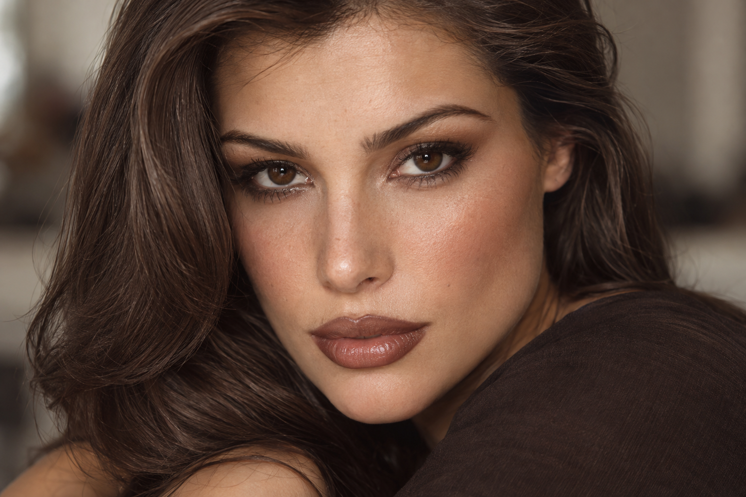 90s Makeup: Brown Eyes, Soft Blush, and the Lip-Liner Look